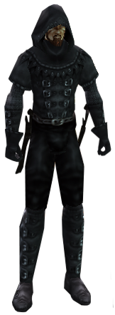 Aelfborn Assasin wearing Assassin Leather armor