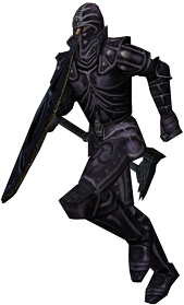 Human wearing Sentinel armor